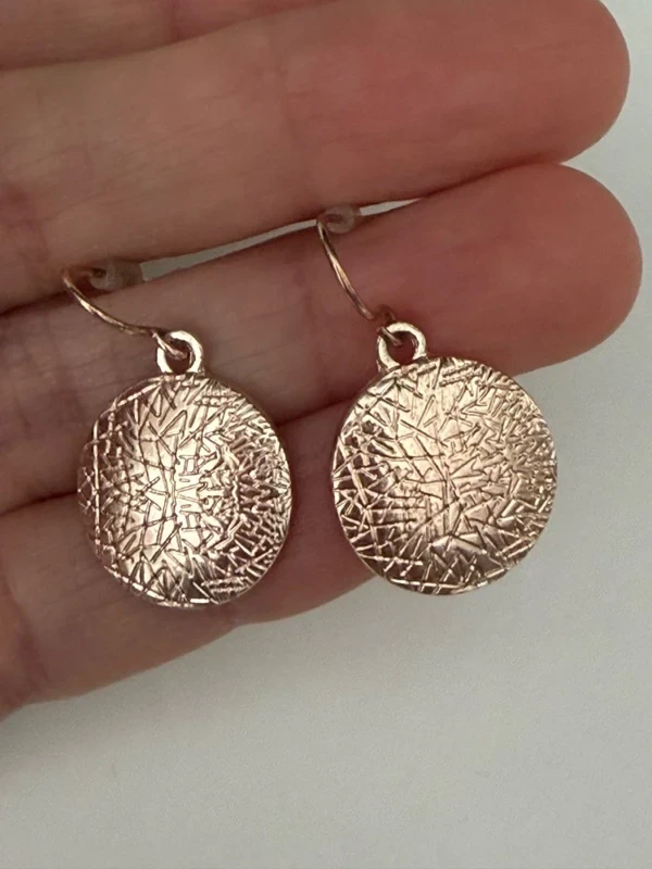 Brincos de medalha em ouro rosa – photo 2